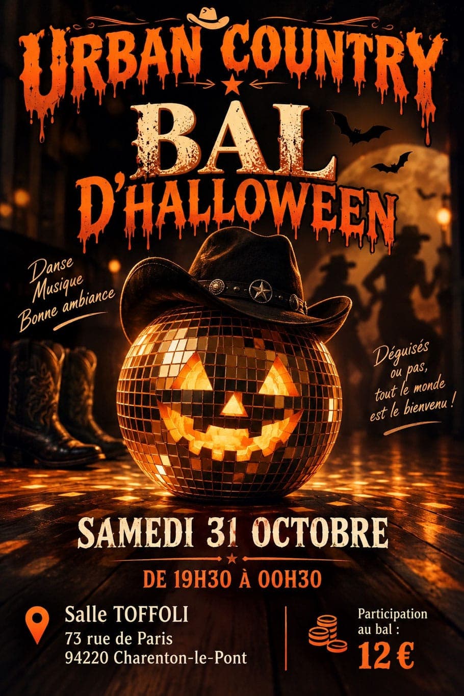 Bal d'Halloween Urban Country – samedi 31 octobre